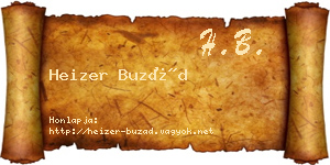 Heizer Buzád névjegykártya